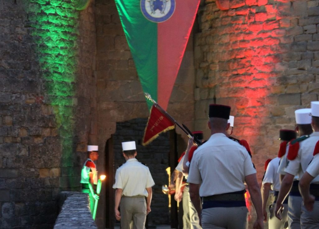 Cerimônia de legionários da Legião Estrangeira Francesa