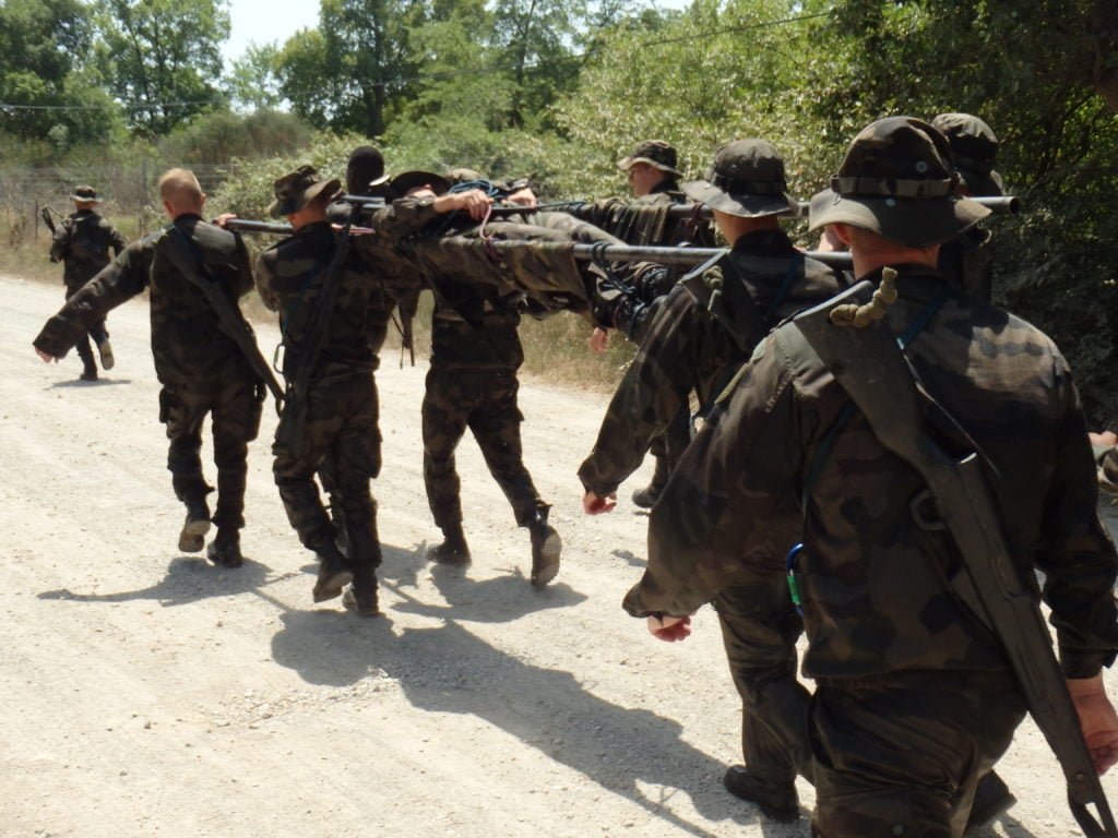 Combat rescue french foreign legion