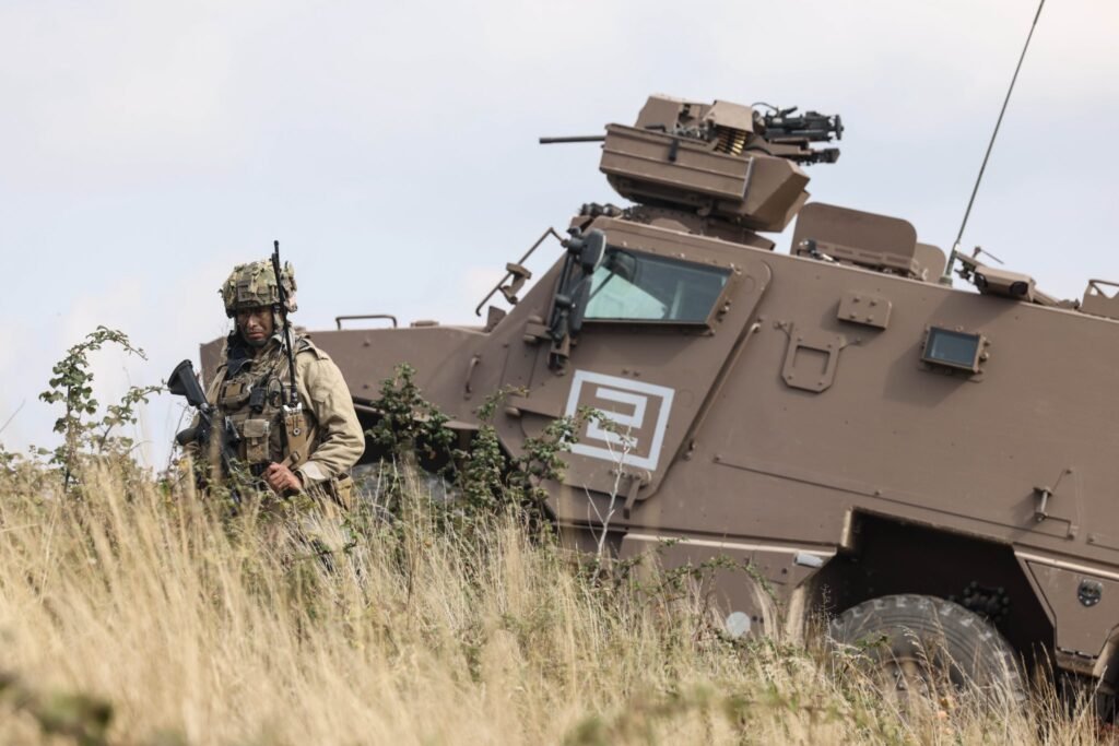A Griffon armored vehicle of the 2nd Foreign Infantry Regiment during a SCORPION training exercise.