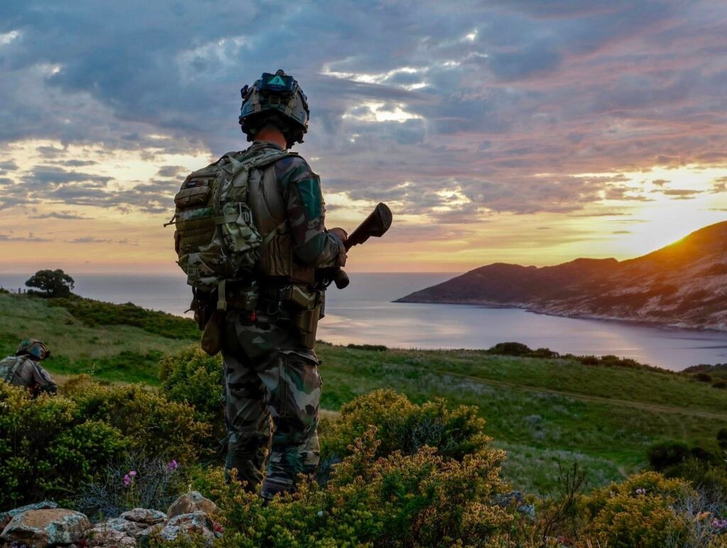 Legionnaire of the 2e REP conducting reconnaissance during a tactical operation