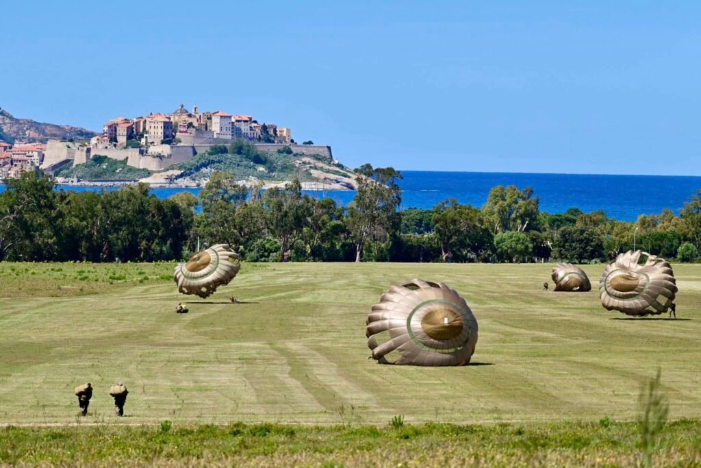 Calvi, Corsica, home of the 2e Foreign Parachute Regiment and its training areas