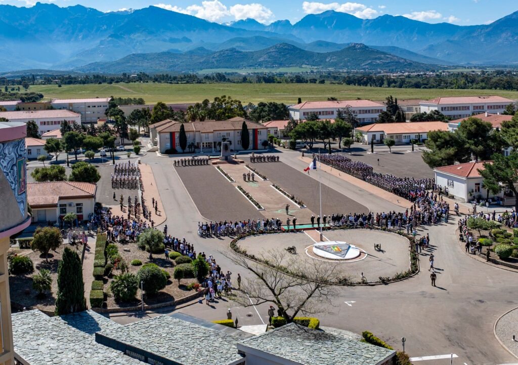 Camp Raffalli in Calvi, headquarters of the 2e Foreign Parachute Regiment