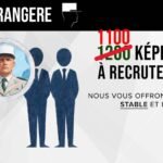 Illustration showing the French Foreign Legion selection process with “1,100 recruits to be selected in 2026” highlighted